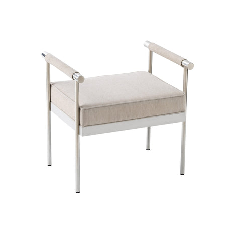 Diva Cream Velvet Bench Model: TOV-OC5511