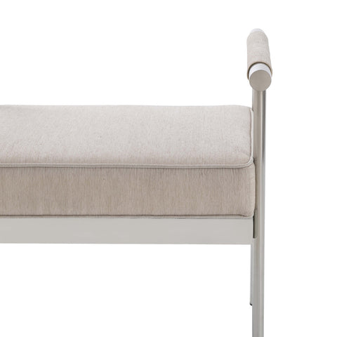Diva Cream Velvet Bench Model: TOV-OC5511