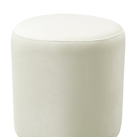 Opal Cream Velvet Ottoman with Gold Base Model: TOV-OC6156