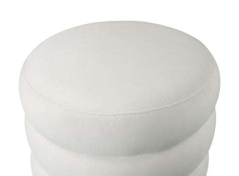 Ladder Cream Velvet Ottoman Model: TOV-OC6180