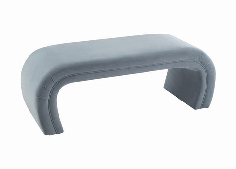 Kenya Sea Blue Velvet Bench Model: TOV-OC6381