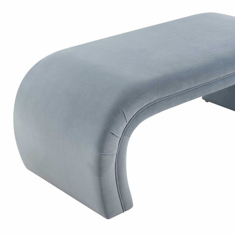 Kenya Sea Blue Velvet Bench Model: TOV-OC6381