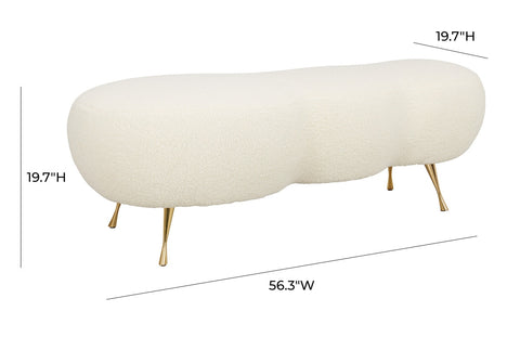 Welsh Faux Shearling Bench Model: TOV-OC6431