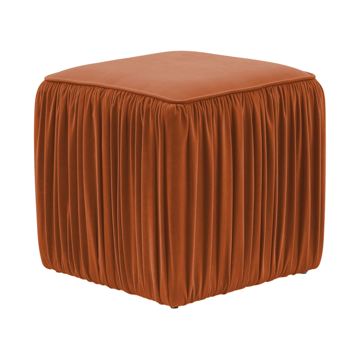 Morgan Cognac Pleated Ottoman Model: TOV-OC68214