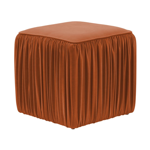 Morgan Cognac Pleated Ottoman Model: TOV-OC68214