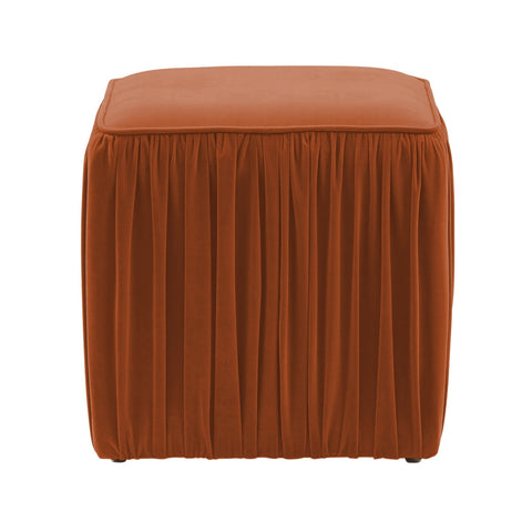 Morgan Cognac Pleated Ottoman Model: TOV-OC68214
