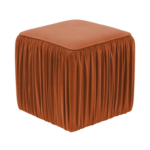 Morgan Cognac Pleated Ottoman Model: TOV-OC68214