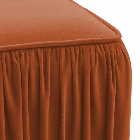 Morgan Cognac Pleated Ottoman Model: TOV-OC68214