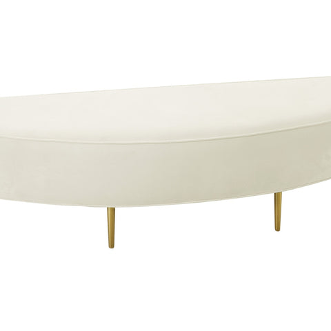 Bianca Cream Velvet Queen Bench Model: TOV-OC68355