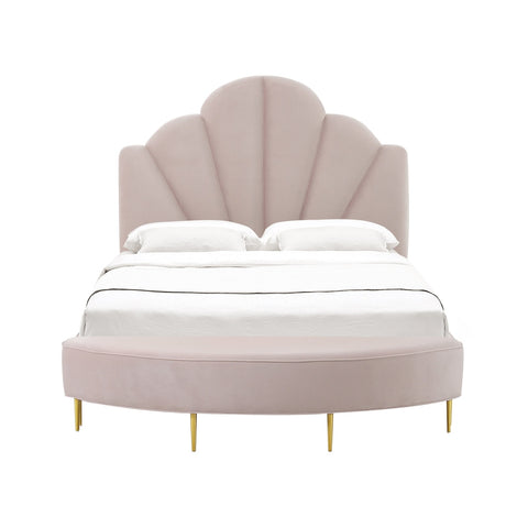 Bianca Blush Velvet Full Bench Model: TOV-OC68358