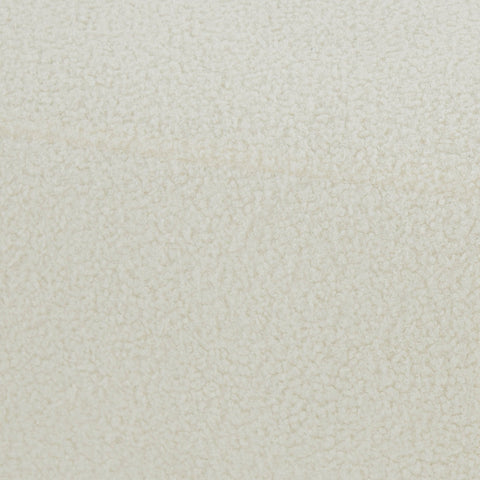 Mara Cream Vegan Shearling Ottoman Model: TOV-OC68538