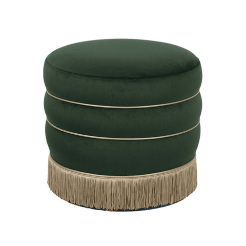 Lakka Green Velvet Ottoman Model: TOV-OC68564