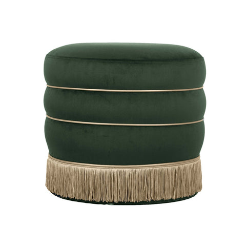 Lakka Green Velvet Ottoman Model: TOV-OC68564