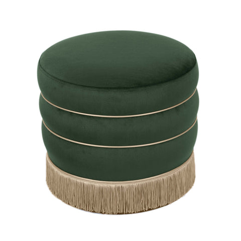 Lakka Green Velvet Ottoman Model: TOV-OC68564