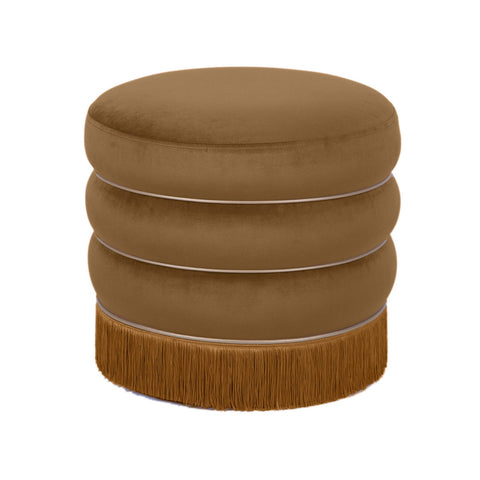 Lakka Chocolate Velvet Ottoman Model: TOV-OC68565
