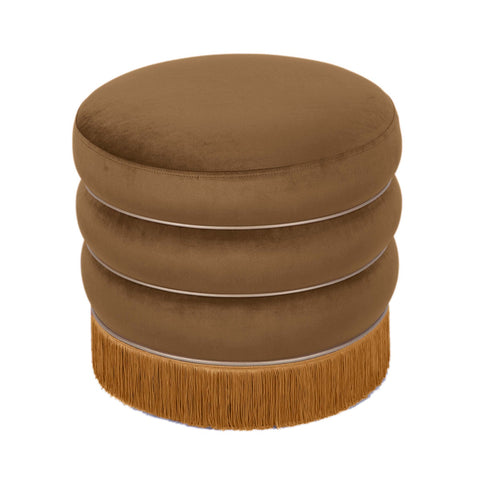 Lakka Chocolate Velvet Ottoman Model: TOV-OC68565
