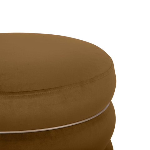 Lakka Chocolate Velvet Ottoman Model: TOV-OC68565