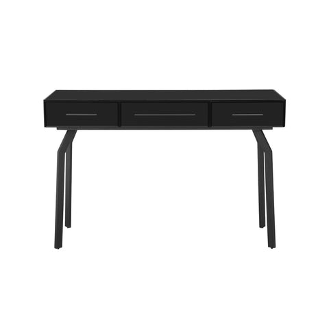 Santana Black Glass Desk Console Table Model: TOV-OC68577