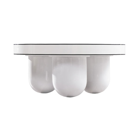 Jasper White Glossy Coffee Table Model: TOV-OC68596