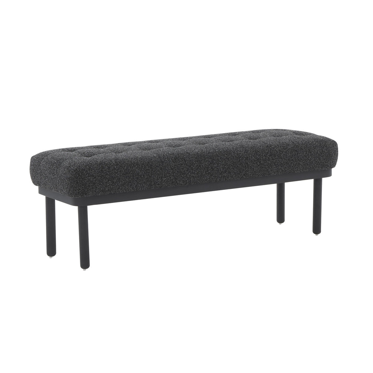 Olivia Black Boucle Bench Model: TOV-OC68632
