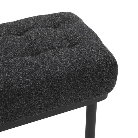 Olivia Black Boucle Bench Model: TOV-OC68632