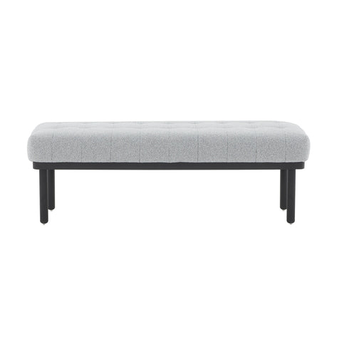 Olivia Grey Boucle Bench Model: TOV-OC68633