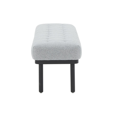 Olivia Grey Boucle Bench Model: TOV-OC68633