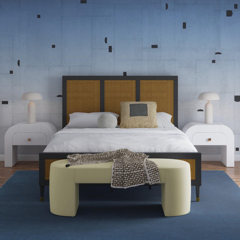 Elena Chiffon Yellow Velvet Bench Model: TOV-OC68638