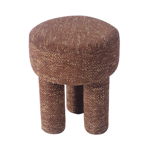 Claire Sedona Brown Nubby Stool Model: TOV-OC68653