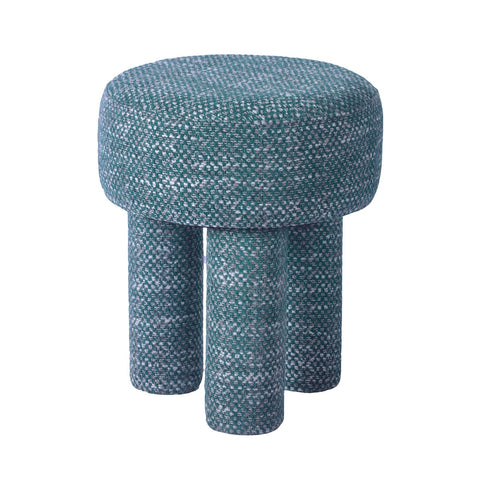 Claire Teal Nubby Stool Model: TOV-OC68654