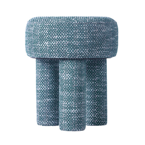 Claire Teal Nubby Stool Model: TOV-OC68654