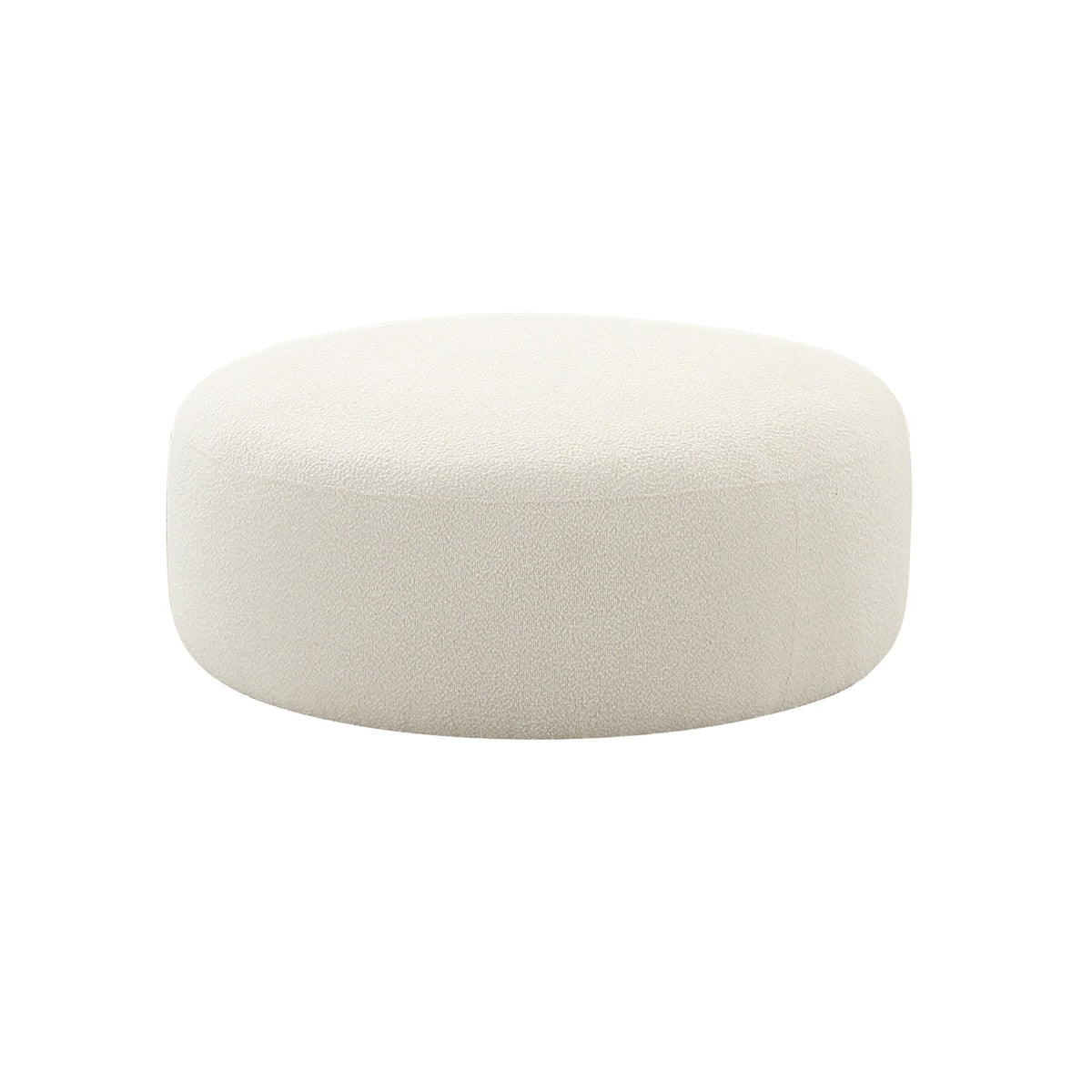 Broohah Cream Boucle Ottoman Model: TOV-OC68657