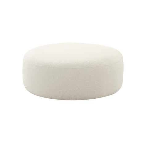 Broohah Cream Boucle Ottoman Model: TOV-OC68657