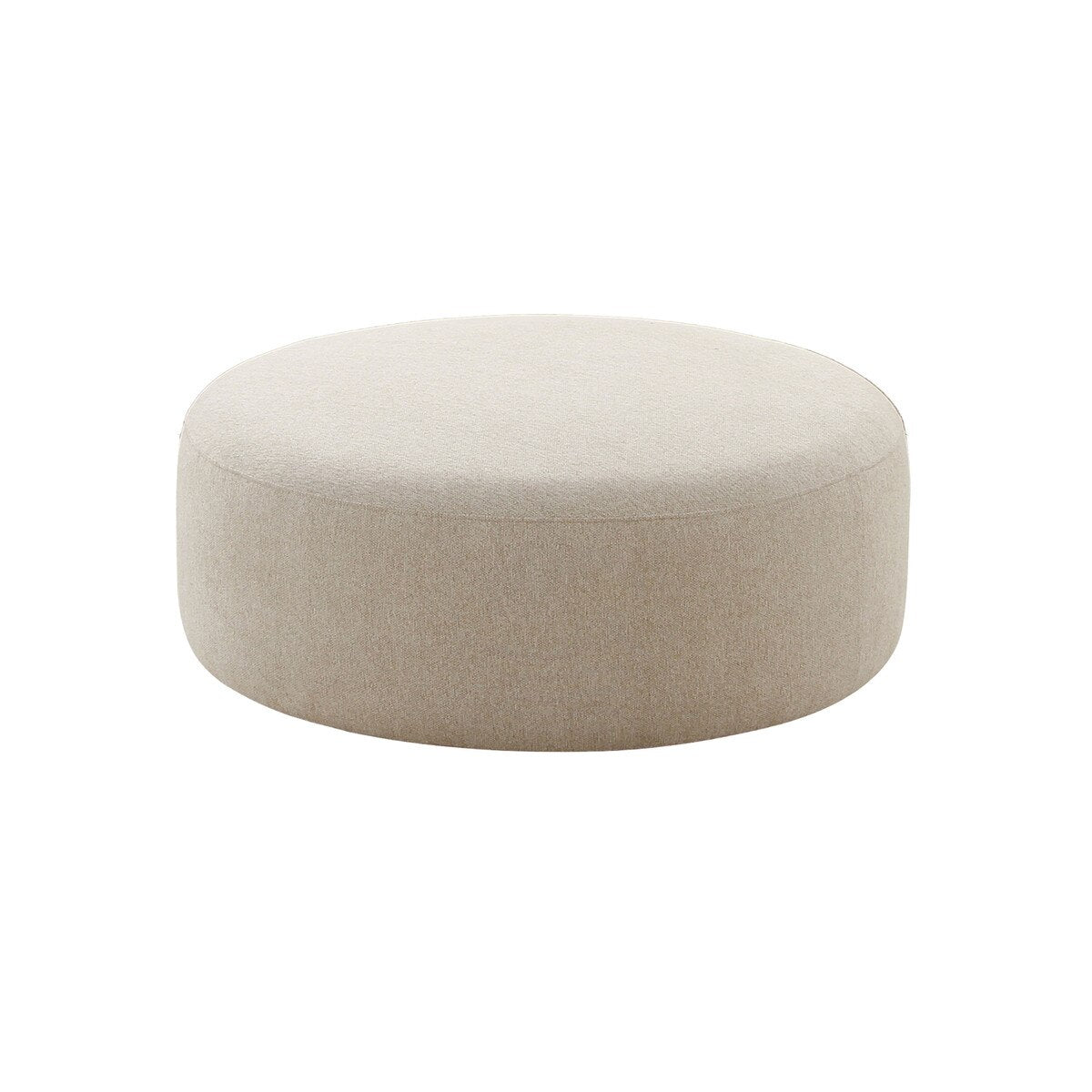 Broohah Beige Linen Ottoman Model: TOV-OC68658