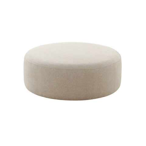 Broohah Beige Linen Ottoman Model: TOV-OC68658
