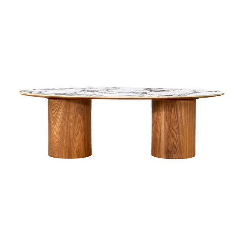 Tamara Marble Ceramic Oval Coffee Table Model: TOV-OC68679