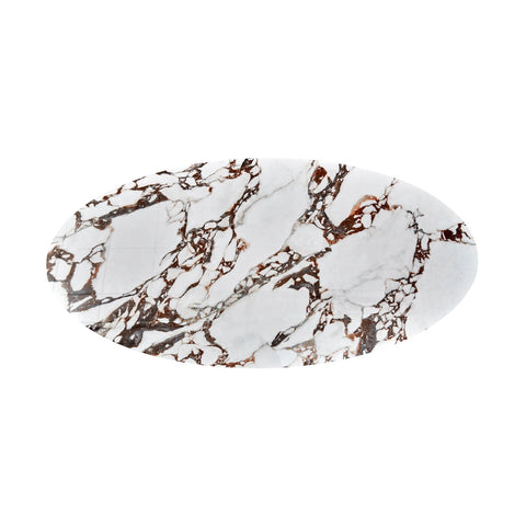 Tamara Marble Ceramic Oval Coffee Table Model: TOV-OC68679