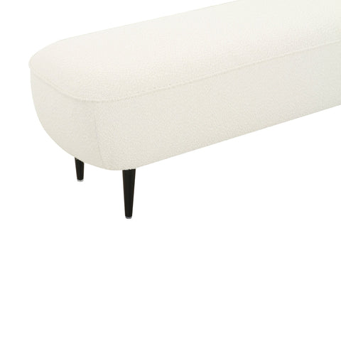 Denise Cream Boucle Bench Model: TOV-OC68691