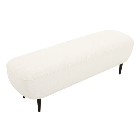 Denise Cream Boucle Bench Model: TOV-OC68691