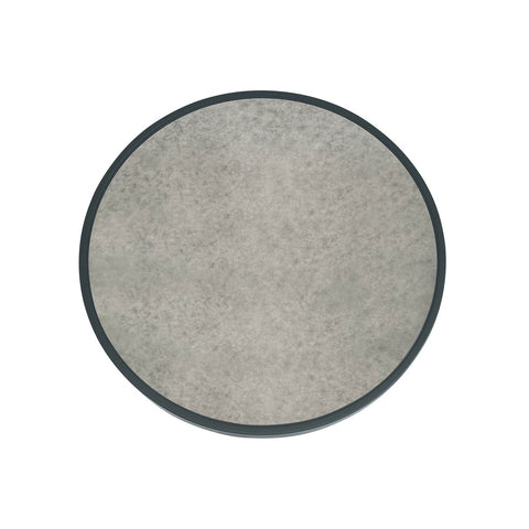 Nautilus Antique Silver Mirrored Side Table Model: TOV-OC68721