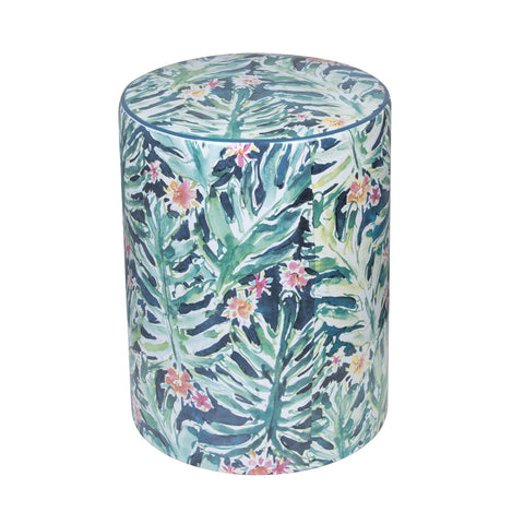 Taurus Ceramic Stool in Garden Print Model: TOV-OC68774