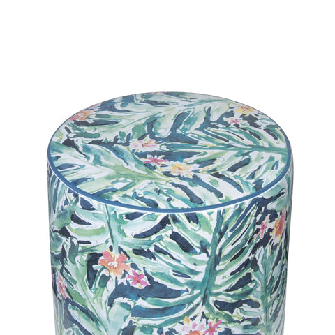 Taurus Ceramic Stool in Garden Print Model: TOV-OC68774