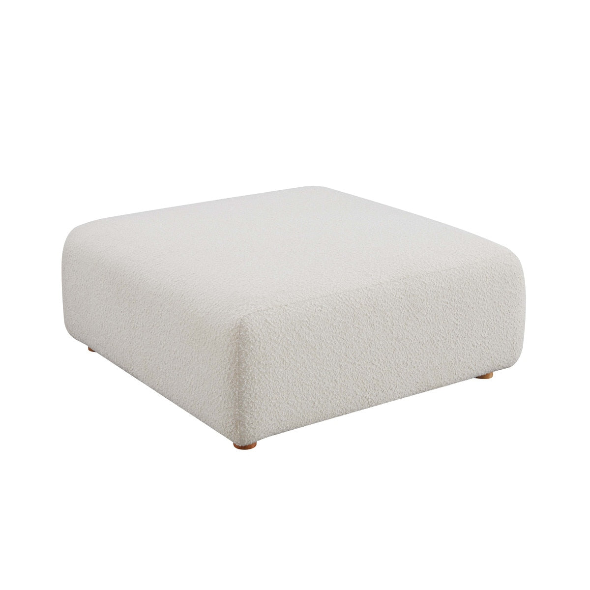 Hangover Cream Boucle Ottoman Model: TOV-OC68789