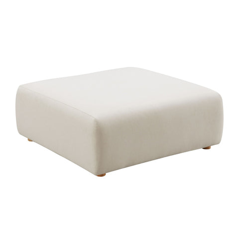 Hangover Cream Performance Linen Ottoman Model: TOV-OC68790