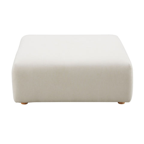 Hangover Cream Performance Linen Ottoman Model: TOV-OC68790