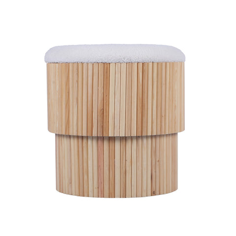 Sagano White Tiered Storage Ottoman Model: TOV-OC68795