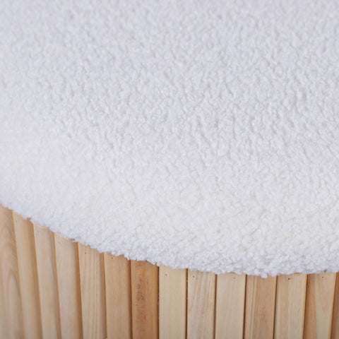 Sagano White Tiered Storage Ottoman Model: TOV-OC68795