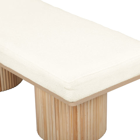 Sagano White Dyed-Yarn Bench Model: TOV-OC68804
