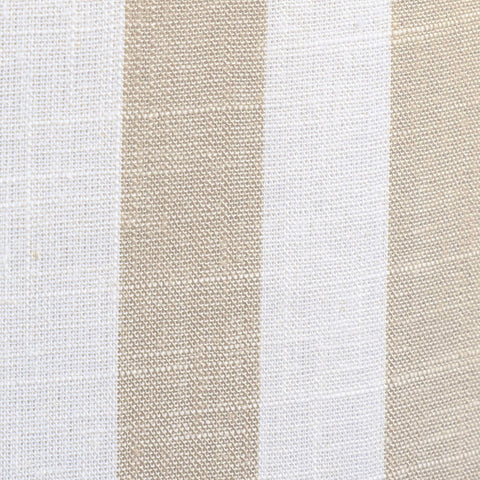 Dex Beige Striped Linen Ottoman Model: TOV-OC68884
