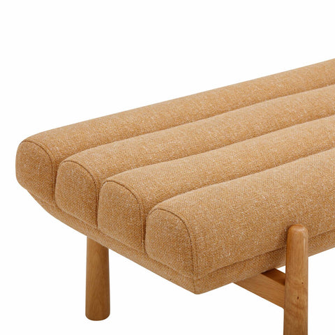 Julianna Sunflower Yellow Heavy Linen Bench Model: TOV-OC68937